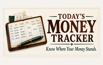 Today's Money Tracker — Know Where Your Money Stands